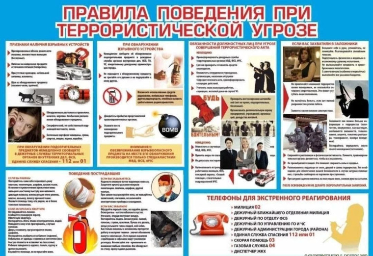 Правила поведения при террористическом акте.