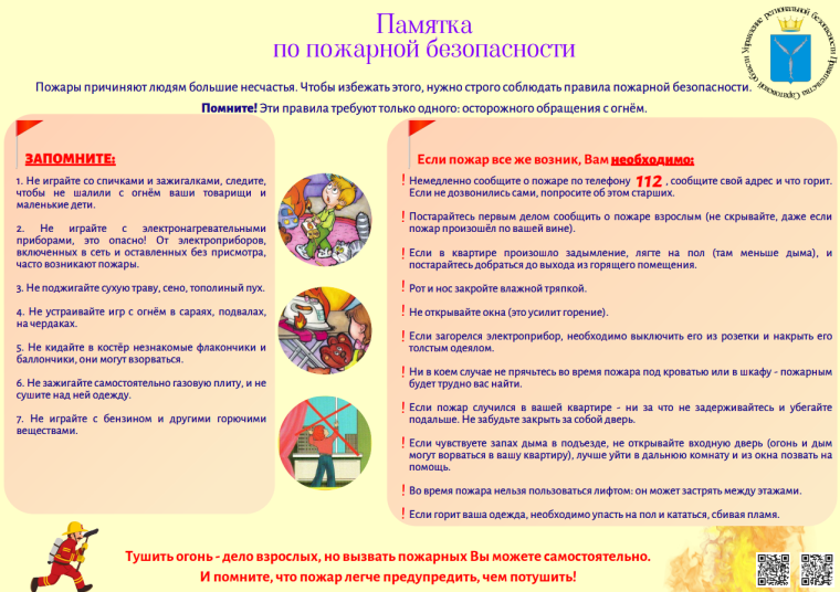 Правила поведения в жаркую погоду. Памятка по пожарной безопасности..